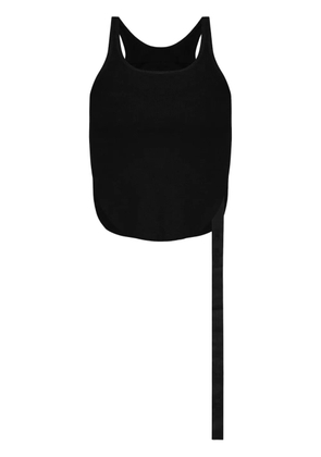 Rick Owens DRKSHDW asymmetric cotton cropped top - Black