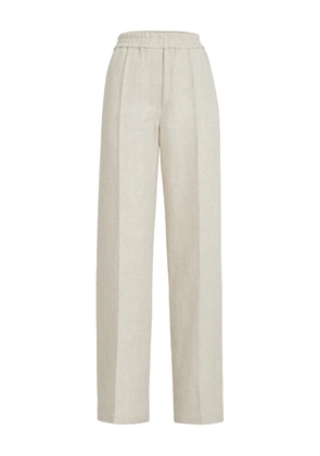 Brunello Cucinelli elasticated-waistband trousers - Neutrals