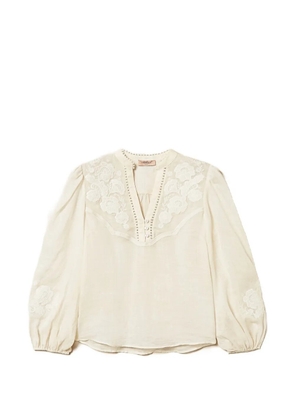 TWINSET embroidered blouse - Neutrals