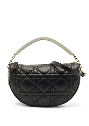 Christian Dior Pre-Owned medium Vibe cannage leather tote bag - Black