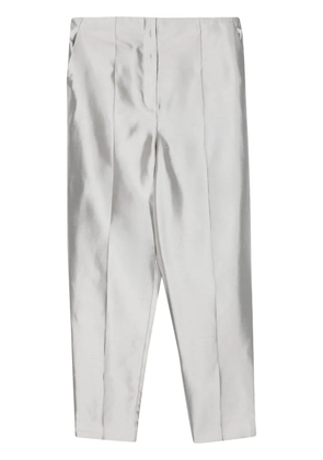 Theory tapered cropped trousers - Grey