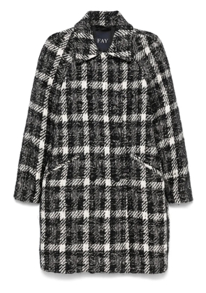 Fay double-breasted coat - Black