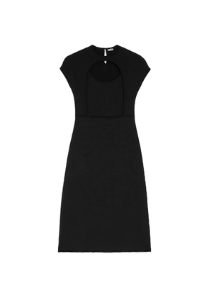 Jil Sander knit cut-out kimono dress - Black