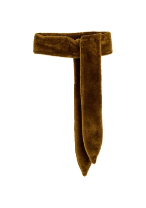 Nour Hammour knotted belt - Brown