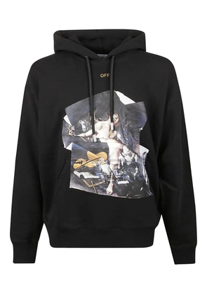 Off-White graphic-print hoodie - Black