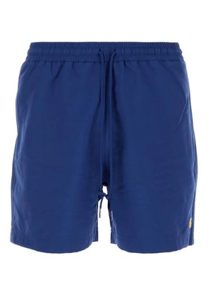 Carhartt WIP embroidered-logo swim shorts - Blue