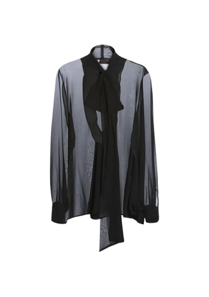 Collini Milano Meg tie-neck blouse - Black