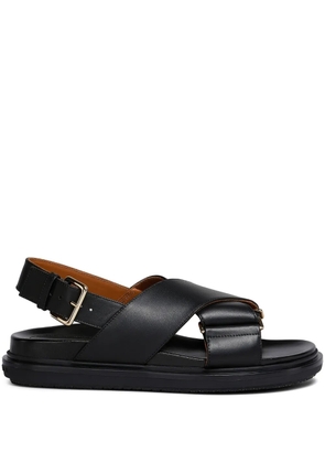 Marni Fussbet leather sandals - Black