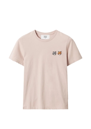 Maison Kitsuné Fox-motif T-shirt - Pink