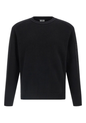 C.P. Company logo-patch crewneck sweater - Black