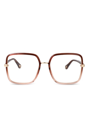 Chloé Eyewear square-frame glasses - Brown