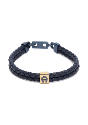 Aigner Vintage cord embossed leather bracelet - Blue
