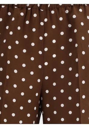 P.A.R.O.S.H. polka-dot trousers - Brown