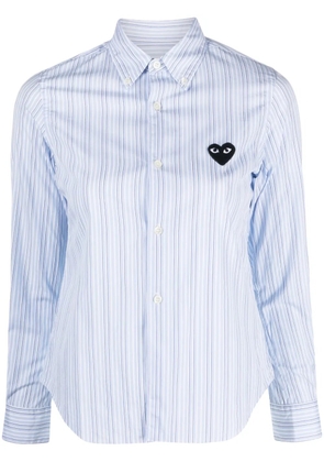 Comme Des Garçons Play classic striped shirt - Blue