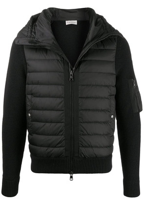 Moncler padded-front hooded jacket - Black