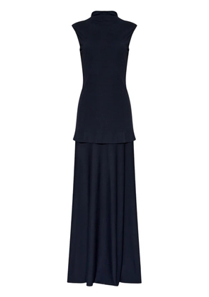 Jil Sander layered sleeveless maxi dress - Blue