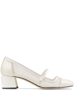 Jimmy Choo Elisa 45mm leather pumps - White