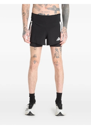 adidas Adizero stripe-detail shorts - Black