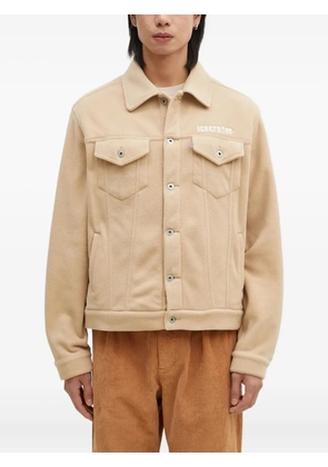 ICECREAM logo-embroidered fleece jacket - Neutrals