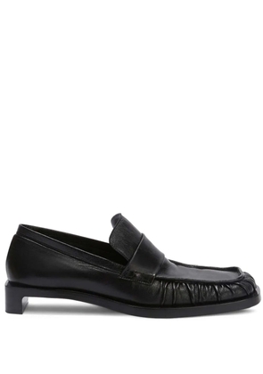 Jil Sander leather loafers - Black