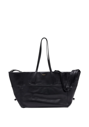 Balmain Track leather tote bag - Black