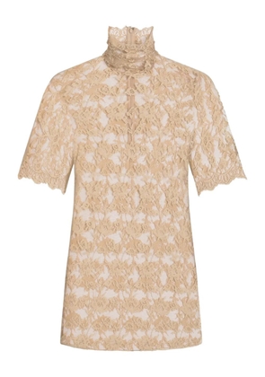 Dolce & Gabbana floral-lace blouse - Neutrals