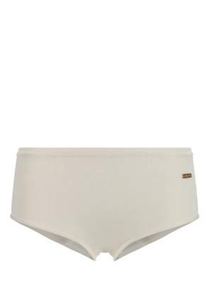TOM FORD logo-plaque stretch-jersey briefs - White