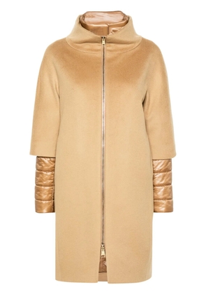 Herno detachable-panels virgin-wool coat - Neutrals