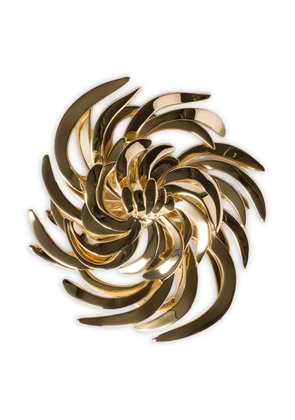 Miu Miu swirl brooch - Gold