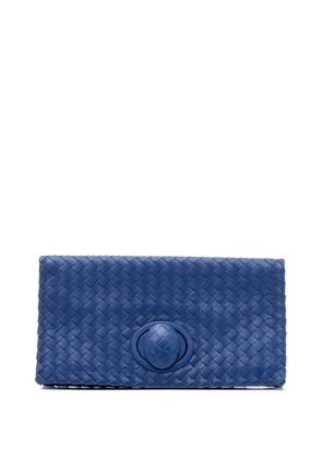 Bottega Veneta Pre-Owned 2012-2025 Nappa Intrecciato Turn Lock clutch bag - Blue