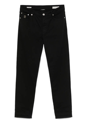 Brunello Cucinelli logo-embroidered jeans - Black