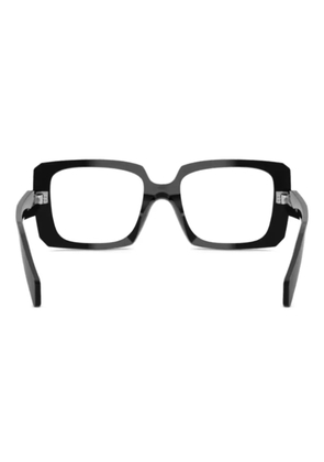 Prada Eyewear geometric-frame glasses - Black
