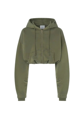Halfboy hooded zip up hoodie - Green