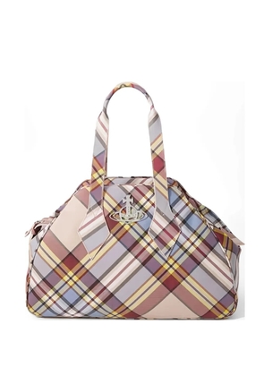 Vivienne Westwood haze check large bag - Neutrals