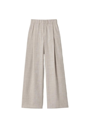 Lafayette 148 pleated wide trousers - Neutrals