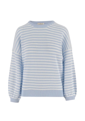 Bruno Manetti striped crew-neck top - Blue