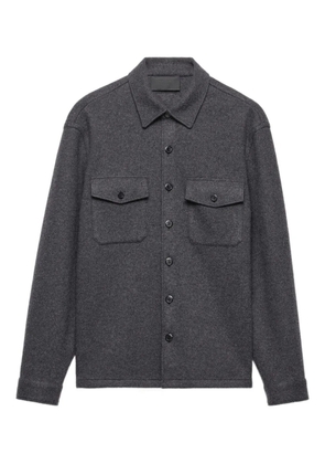 Prada flap-pocket button shirt - Grey