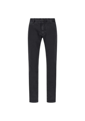 Incotex slim-cut chino trousers - Black