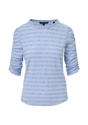 Veronica Beard Waldorf ruched T-shirt - Blue