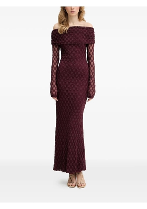 Bardot Adoni off shoulder dress - Purple