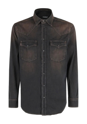 DONDUP chest-pockets denim shirt - Black