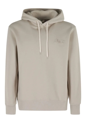 Autry logo-embroidered hoodie - Neutrals