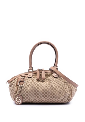 Gucci Pre-Owned 2016-2025 Diamante Canvas Sukey satchel - Brown