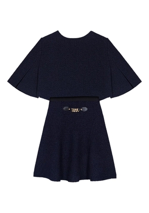 Maje chain-embellished mini day dress - Blue