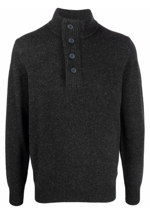 Barbour button-down pullover wool jumper - Grey