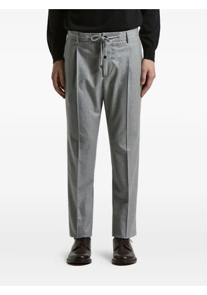 Peserico drawstring pleated trousers - Grey