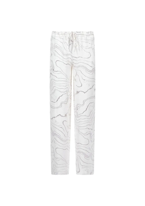 Mia Peculiar pattern palazzo pants - Neutrals