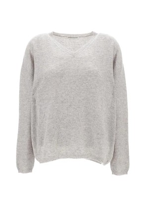 Stefano Mortari ribbed V-neck sweater - Grey