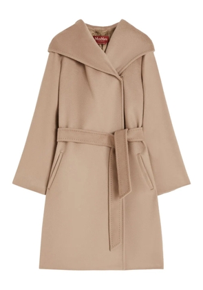 Max Mara hooded belted coat - Brown