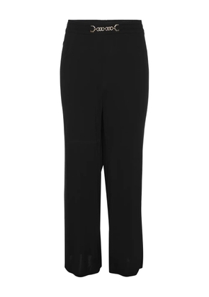 ELENA MIRO` chain-embellishment jersey trousers - Black